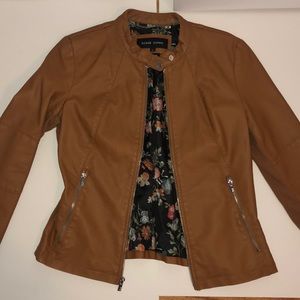 Black Rivet brown faux leather jacket